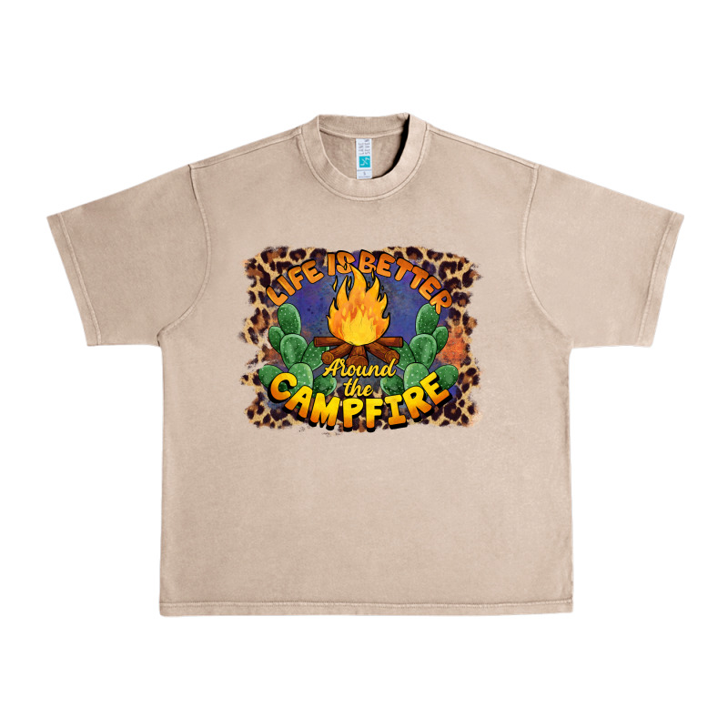 Life Is Better Around The Campfire Urban Heavy Tee by BarkalooDesign | Teevron