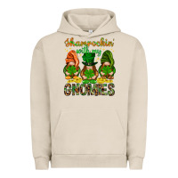 Pigment French Oak Shamrockin' with my gnomies St. Patricks day Urban Hoodie - HowdyJamesFarm