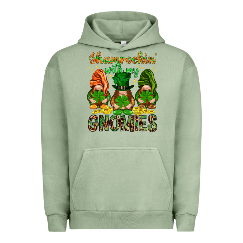 Shamrockin' With My Gnomies St. Patricks Day Urban Hoodie by HowdyJamesFarm | Teevron
