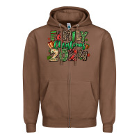 Chestnut family christmas 2024 Zipper Hoodie - MaliasSmallBusiness