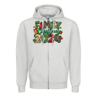 Dove Grey family christmas 2024 Zipper Hoodie - MaliasSmallBusiness