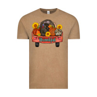 Vintage Coffee thankful turkey truck Vintage Tee - AdoDesignShop
