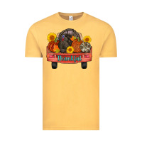 Vintage Mustard thankful turkey truck Vintage Tee - AdoDesignShop