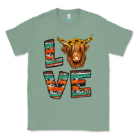Sage love highland cow Classic Tee - Jasminsmagicworld