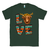 Sports Green love highland cow Classic Tee - Jasminsmagicworld