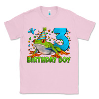 Bubblegum Pink birthday boy frog age 3 Classic Tee - LillyAllenDesigns