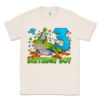 Natural birthday boy frog age 3 Classic Tee - LillyAllenDesigns