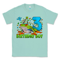 Seafoam birthday boy frog age 3 Classic Tee - LillyAllenDesigns