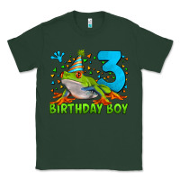 Sports Green birthday boy frog age 3 Classic Tee - LillyAllenDesigns