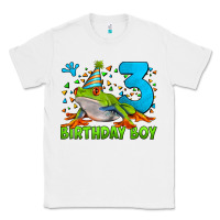 White birthday boy frog age 3 Classic Tee - LillyAllenDesigns