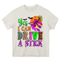 Cream yes i can drive a stick Heavy Core Tee - Zillion Design Studio