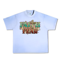 Grape Ice faith over fear cross Urban Heavy Tee - NancyCooperArtShop