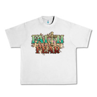 Lunar Rock faith over fear cross Urban Heavy Tee - NancyCooperArtShop