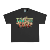 Pigment Black faith over fear cross Urban Heavy Tee - NancyCooperArtShop