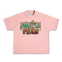 Salmon faith over fear cross Urban Heavy Tee - NancyCooperArtShop