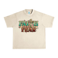 Sandshell faith over fear cross Urban Heavy Tee - NancyCooperArtShop