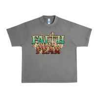 Tornado faith over fear cross Urban Heavy Tee - NancyCooperArtShop