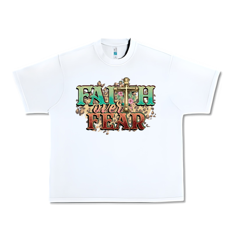 Faith Over Fear Cross Urban Heavy Tee by NancyCooperArtShop | Teevron