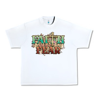 White faith over fear cross Urban Heavy Tee - NancyCooperArtShop