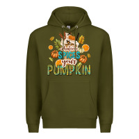 Army Green Whatever Spices Your Pumpkin Premium Hoodie - texasbilliewilder