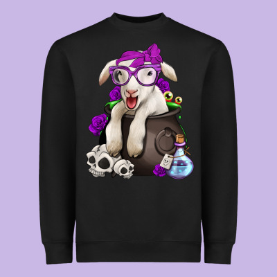 Funny Halloween Lamb Heavyweight Sweatshirt Designed By Jasminsmagicworld