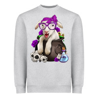 Heather Grey funny halloween lamb Heavyweight Sweatshirt - Jasminsmagicworld