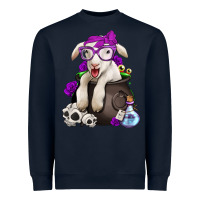 Navy funny halloween lamb Heavyweight Sweatshirt - Jasminsmagicworld