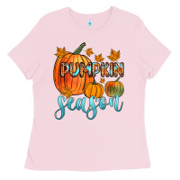 Bubblegum Pink pumpkin season Ladies Tee - Zillion Design Studio