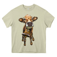 Heifer Cow With Cow Bell Heavy Core Tee | Teevron