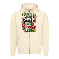 Sandshell i am the reason santa has a naughty list Zipper Hoodie - MaliasSmallBusiness
