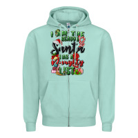 Seafoam i am the reason santa has a naughty list Zipper Hoodie - MaliasSmallBusiness