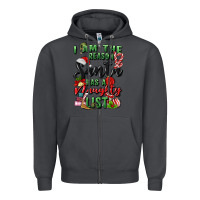 Smoke i am the reason santa has a naughty list Zipper Hoodie - MaliasSmallBusiness