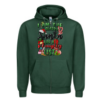 Sports Green i am the reason santa has a naughty list Zipper Hoodie - MaliasSmallBusiness