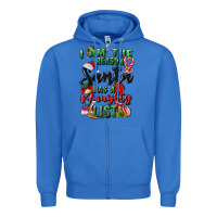 True Royal i am the reason santa has a naughty list Zipper Hoodie - MaliasSmallBusiness