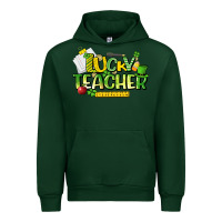 Forest Green lucky teacher St. Patrick's Day Urban Hoodie - HowdyJamesFarm