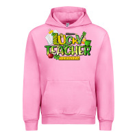 Fuchsia Pink lucky teacher St. Patrick's Day Urban Hoodie - HowdyJamesFarm