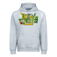 Heather Grey lucky teacher St. Patrick's Day Urban Hoodie - HowdyJamesFarm