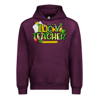 Mauve Wine lucky teacher St. Patrick's Day Urban Hoodie - HowdyJamesFarm