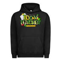 Pigment Black lucky teacher St. Patrick's Day Urban Hoodie - HowdyJamesFarm
