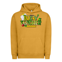 Pigment Peanut Butter lucky teacher St. Patrick's Day Urban Hoodie - HowdyJamesFarm