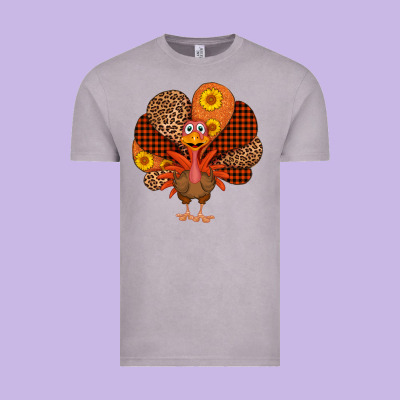 Thanksgiving Turkey Vintage Tee Designed By Adodesignshop