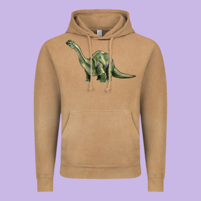 Dinosaur Brontosaurus Vintage Hoodie Designed By Artiststas