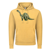 Vintage Mustard dinosaur brontosaurus Vintage Hoodie - Artiststas