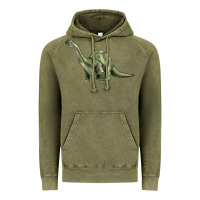 Vintage Olive dinosaur brontosaurus Vintage Hoodie - Artiststas