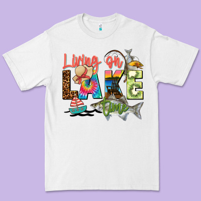 Living On Lake Time Premium Tee Designed By Zillion Design Studio