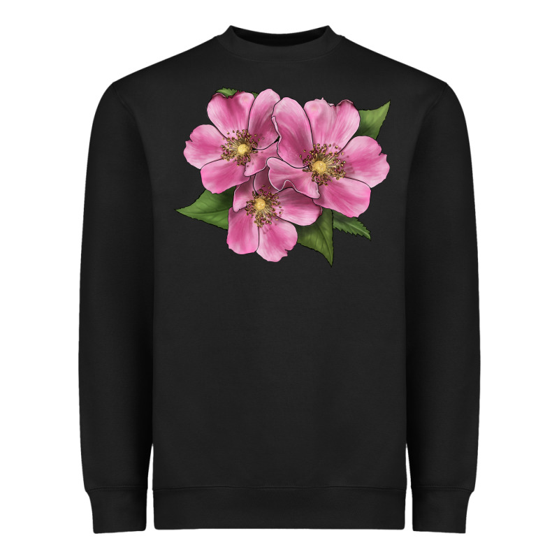 Wild Prairie Rose Illustrations Heavyweight Sweatshirt by LillyAllenDesigns | Teevron