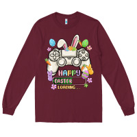 Burgundy easter gamer Long Sleeve Tee - MaliasSmallBusiness