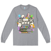 Heather Grey easter gamer Long Sleeve Tee - MaliasSmallBusiness
