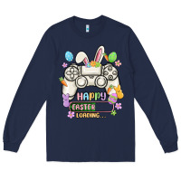 Navy easter gamer Long Sleeve Tee - MaliasSmallBusiness