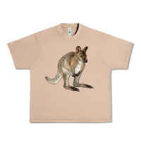 Burro Hand Drawn Wallaby Animal Urban Heavy Tee - LillyAllenDesigns
